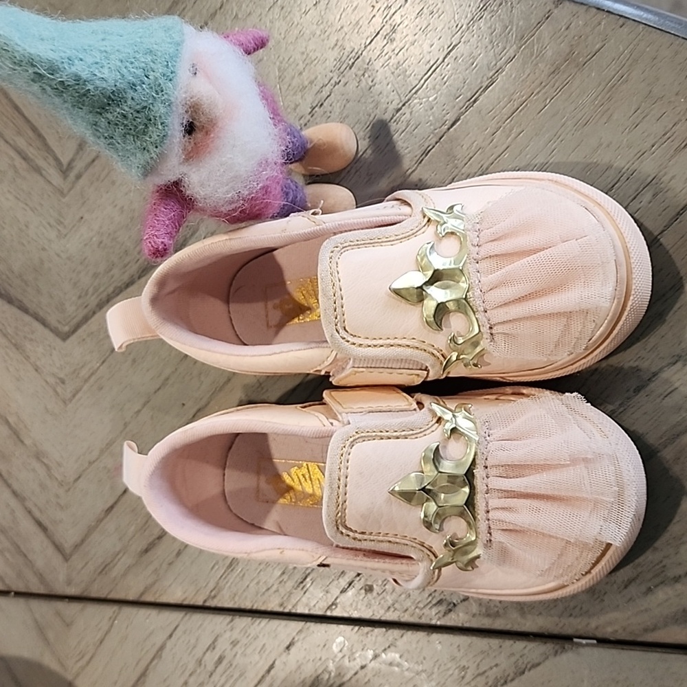 Pink Princess Vans size 7.5